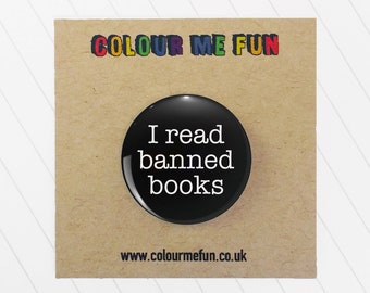 Speldbadge 'Ik lees verboden boeken'