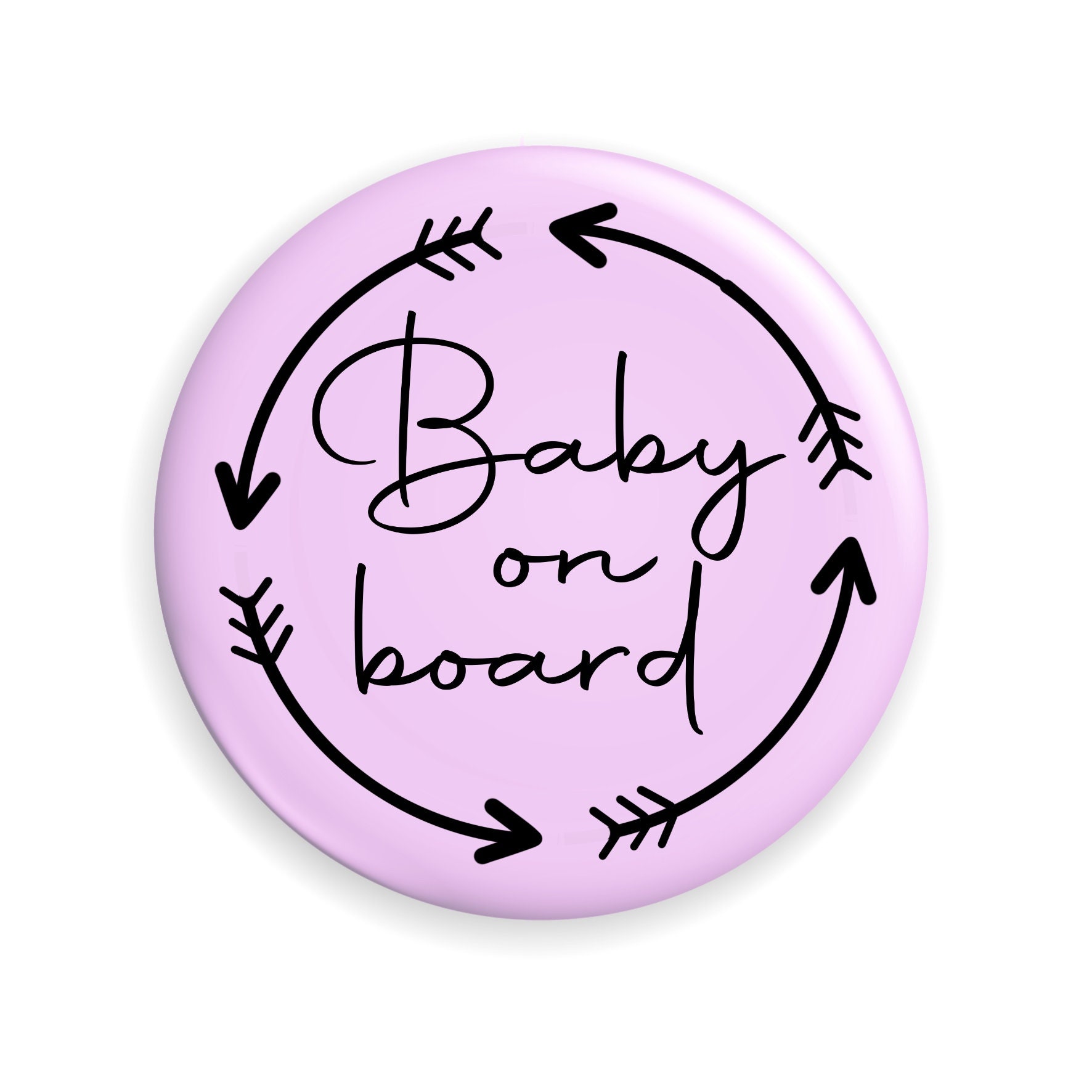 Baby on Board Button Badge - Pregnancy Announcement - Baby Shower Gift