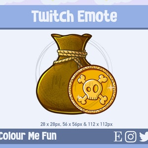 Money Bag Twitch Emote - Twitch Emotes - Discord Emotes - Streamer - Streaming Badge - Twitch Graphics - Twitch Channel