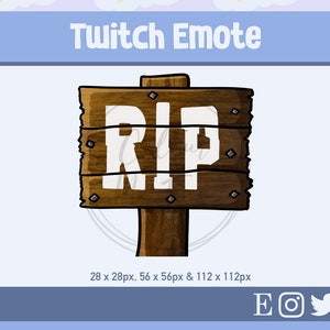 RIP Twitch Emote - Twitch Emotes - Discord Emotes - Streamer - Streaming Badge - Twitch Graphics - Twitch Channel