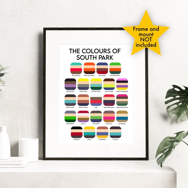The Colours of Southpark Modern Art Print