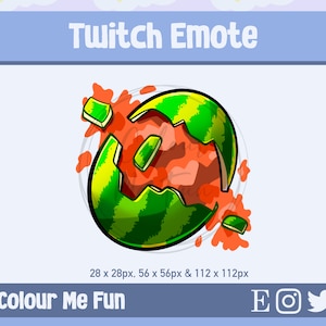 Exploding Watermelon Twitch Emote - Gaming Twitch Emotes - Discord Emotes - Streamer - Streaming Badge - Twitch Graphics - Twitch Channel