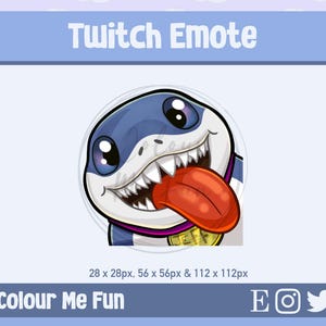 Jeff the Shark Twitch Emote - Instant Download