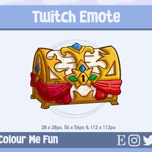 Chest of Fortune Twitch Emote - Twitch Emotes - Discord Emotes - Streamer - Streaming Badge - Twitch Graphics - Twitch Channel