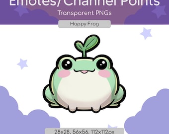 Emote de rana regordeta: emoticono kawaii para Twitch y Discord.