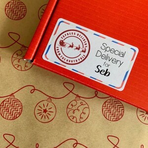 Personalisierte Weihnachtsaufkleber