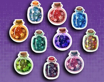 Sparkly Magic Potion Sticker Set