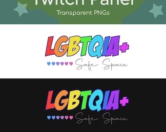 LGBTQIA+ Twitch Panel PNG | Digital Download