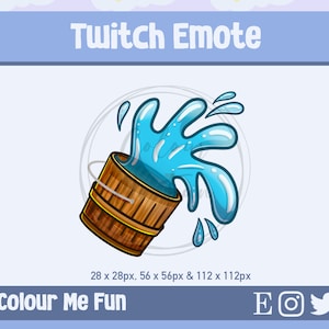Bucket Twitch Emote - Twitch Emotes - Discord Emotes - Streamer - Streaming Badge - Twitch Graphics - Twitch Channel