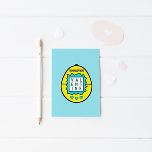 Valentijnskaart gamer - nostalgie uit de jaren 90 - blanco kaart - retro gamerkaart