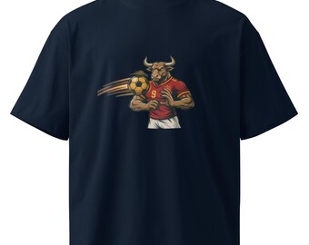 Royal Spain World Cup T-Shirt - Premium spanish Bull & Golden Crown Soccer Tee
