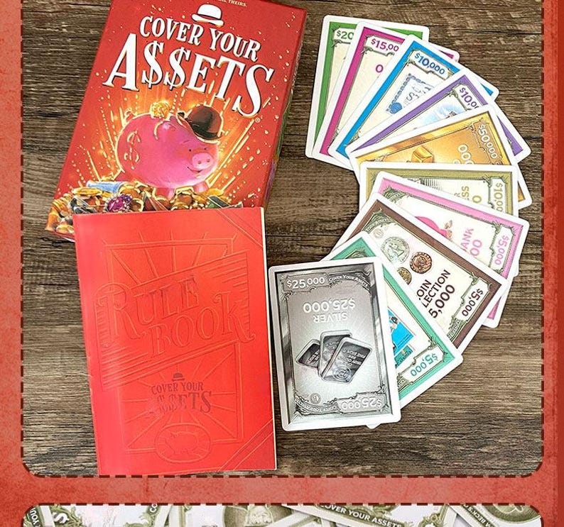 Cover Your Assets Card Game, Family Strategy Board Game, Steal and Protect Party Game, Fun Game Night Gift for Friends & Family image 4