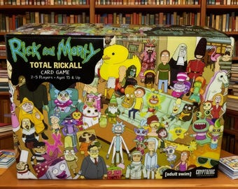 Rick and Morty Total Rickall Card Game, Adult Party Game, Family Game Night, Strategy Card Game, Gift for Rick and Morty Fans