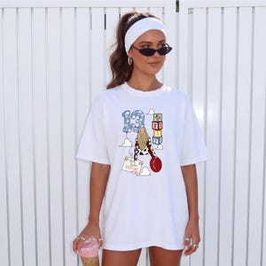 Op Toy Story geïnspireerd T-shirt met print, TS5-fanshirt, vintage vriendschapskleding met speelgoedthema