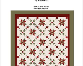 Home for the Holly-Days Christmas Quilt Pattern- DIGITAL