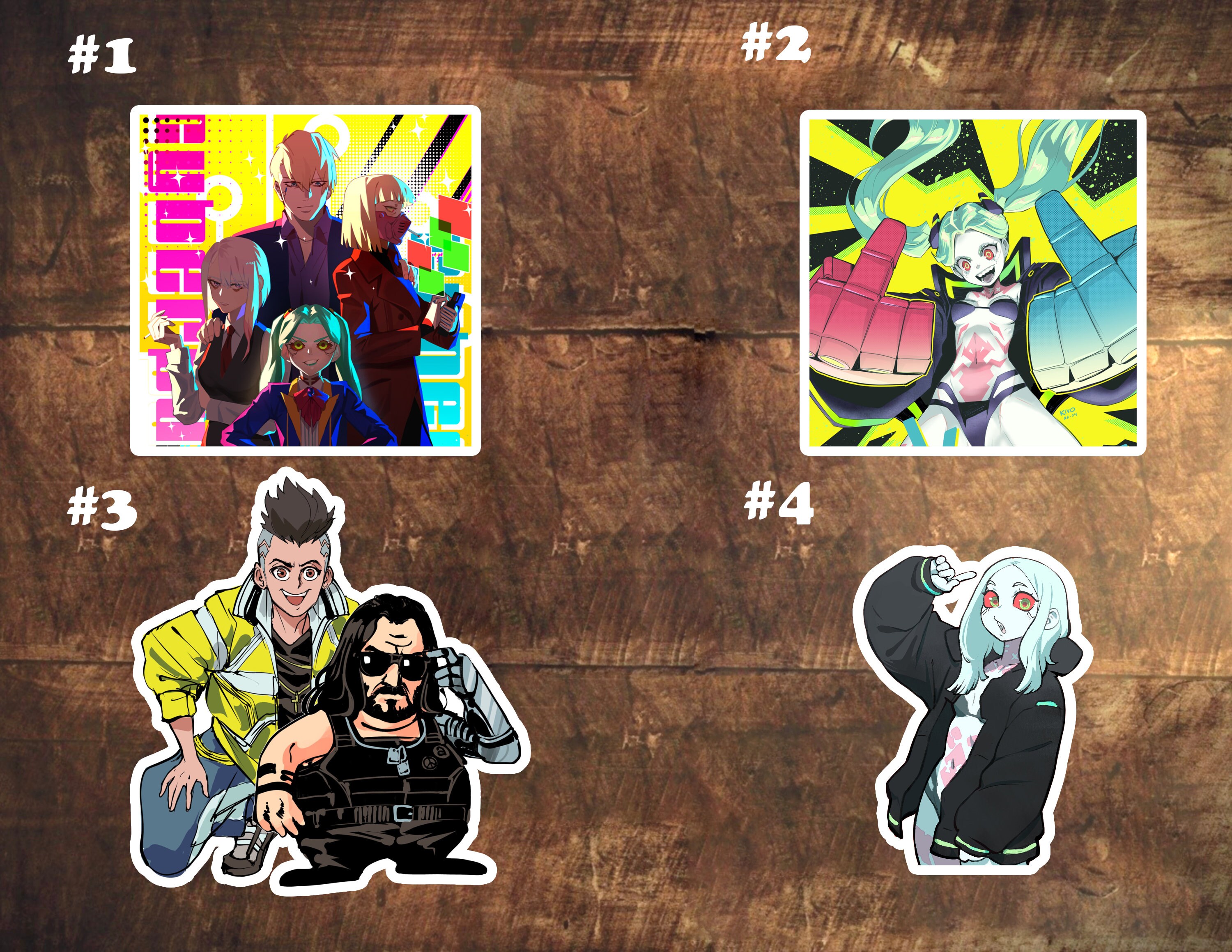 Cyberpunk Edgerunner Sticker Cyberpunk Edgerunner Rebecca Etsy