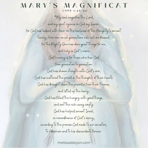 Magnificat gebedskaart met Threshold to Hope zwangere Maria gebedskaart