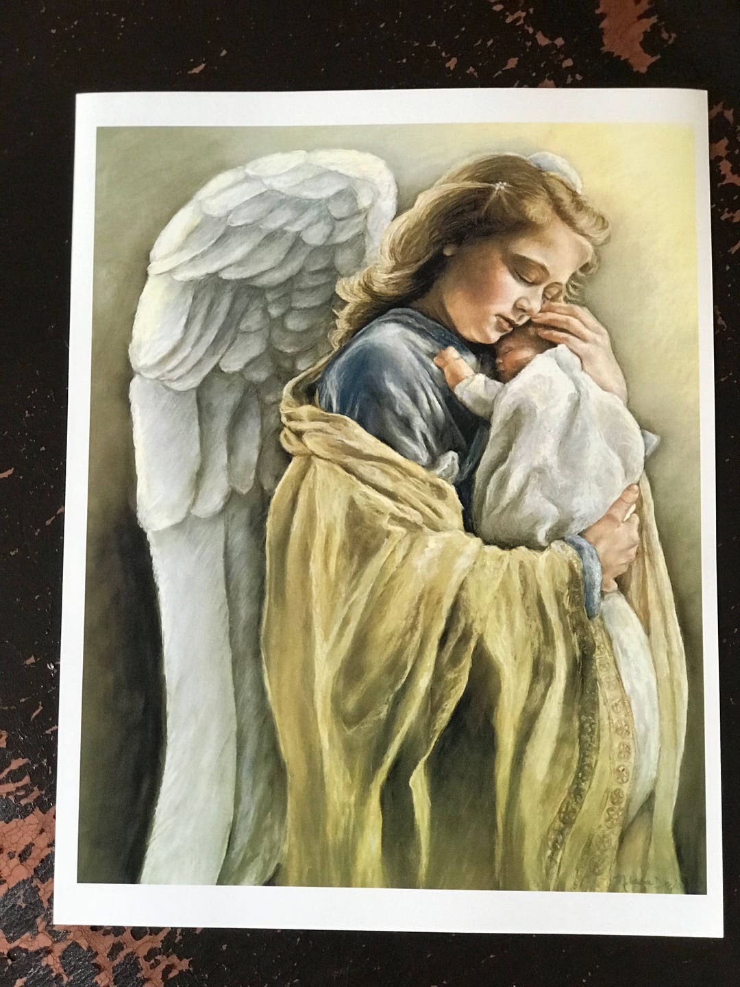 Infant Loss Art Print Miscarriage Stillborn Art Print Giclee angel and ...