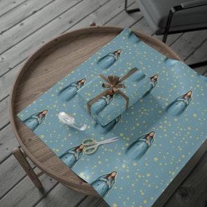 Mary Pregnant Advent Christmas Wrapping Papers religious Christmas wrapping paper