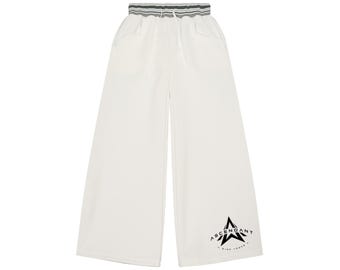 Unisex White Sweat Pants