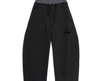 Plaid Waistband Barrel Sweatpants