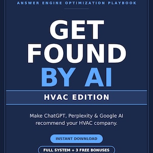HVAC Marketing Kit | Local SEO & Google Business Profile Setup | Get Found on Google + AI Search | Heating and Cooling Guide