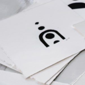 Alignment Geometric Mini Block Print - Original Carved Woodblock Art Print, Inspired by Planetary Alignment, Solar Moon Rising Art