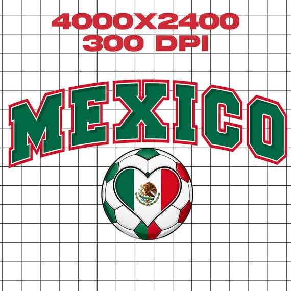 Mexico Soccer Love png - Mexico Football Team - Mexico Soccer - Heart - I Love Mexico - Cricut - Cut Lines - Instant Download HD PNG
