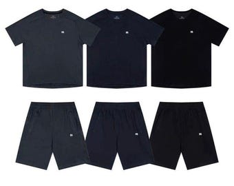 Completo sportivo da uomo Arcteryx composto da t-shirt girocollo e pantaloncini atletici – Abbigliamento sportivo per corsa ed escursionismo
