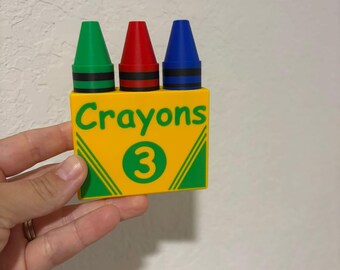 Crayon fidget clicker