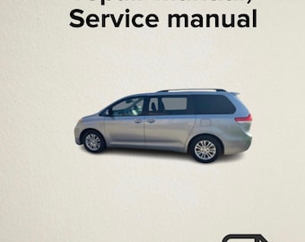 Toyota Sienna 2010-2011 Workshop repair manual, Service manual
