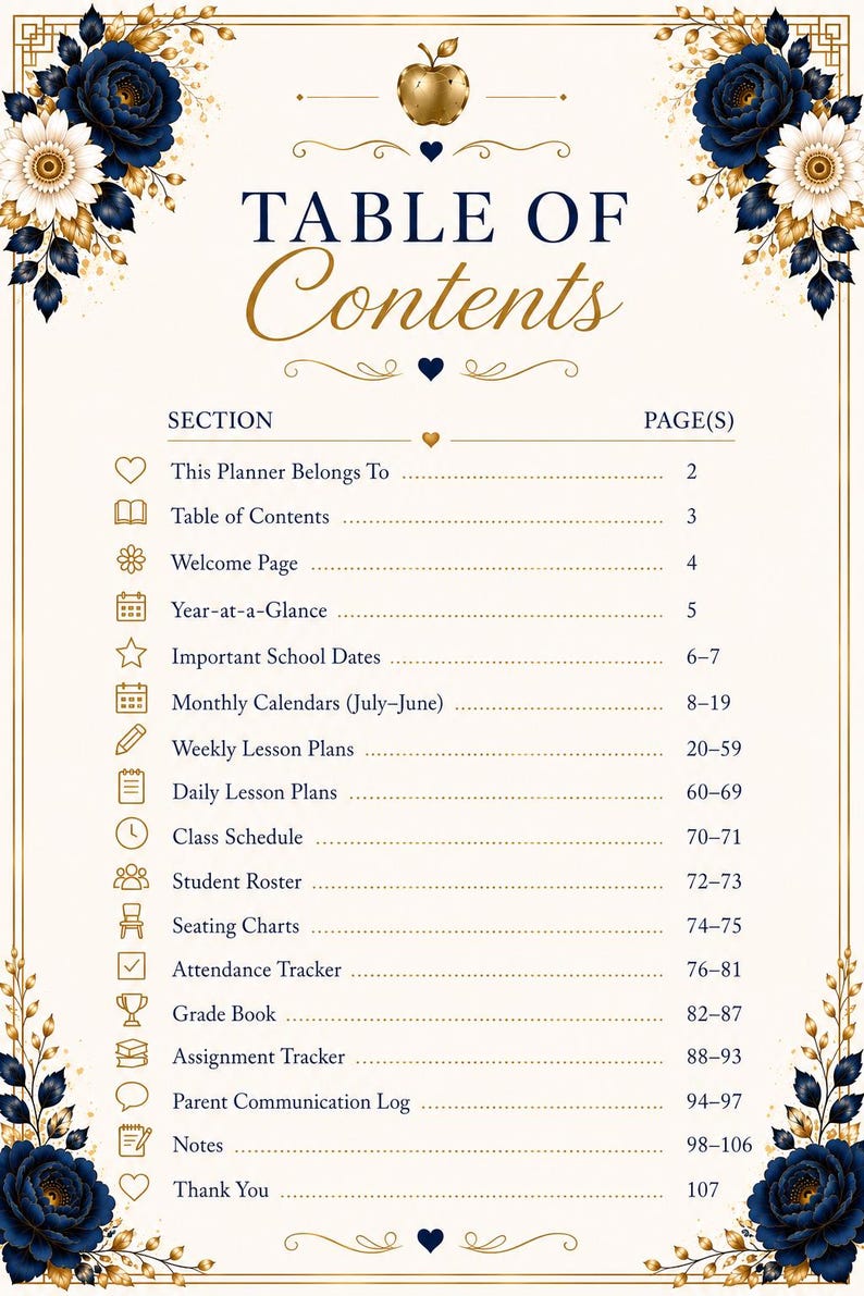 Digital Teacher Planner | Classroom Organizer | PDF Download | Pair it with Ultimate Classroom Management Bundle image 5