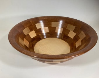 fruit bowl, bread bowl, segmented wood bowl, wedding gift, anniversary gift, wood bowl, Stahl Bowls, holiday gift, wooden bowl