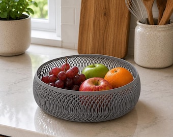 Moderner geometrischer Obstkorb | PLA Arbeitsplatte Schüssel, Brot Halter