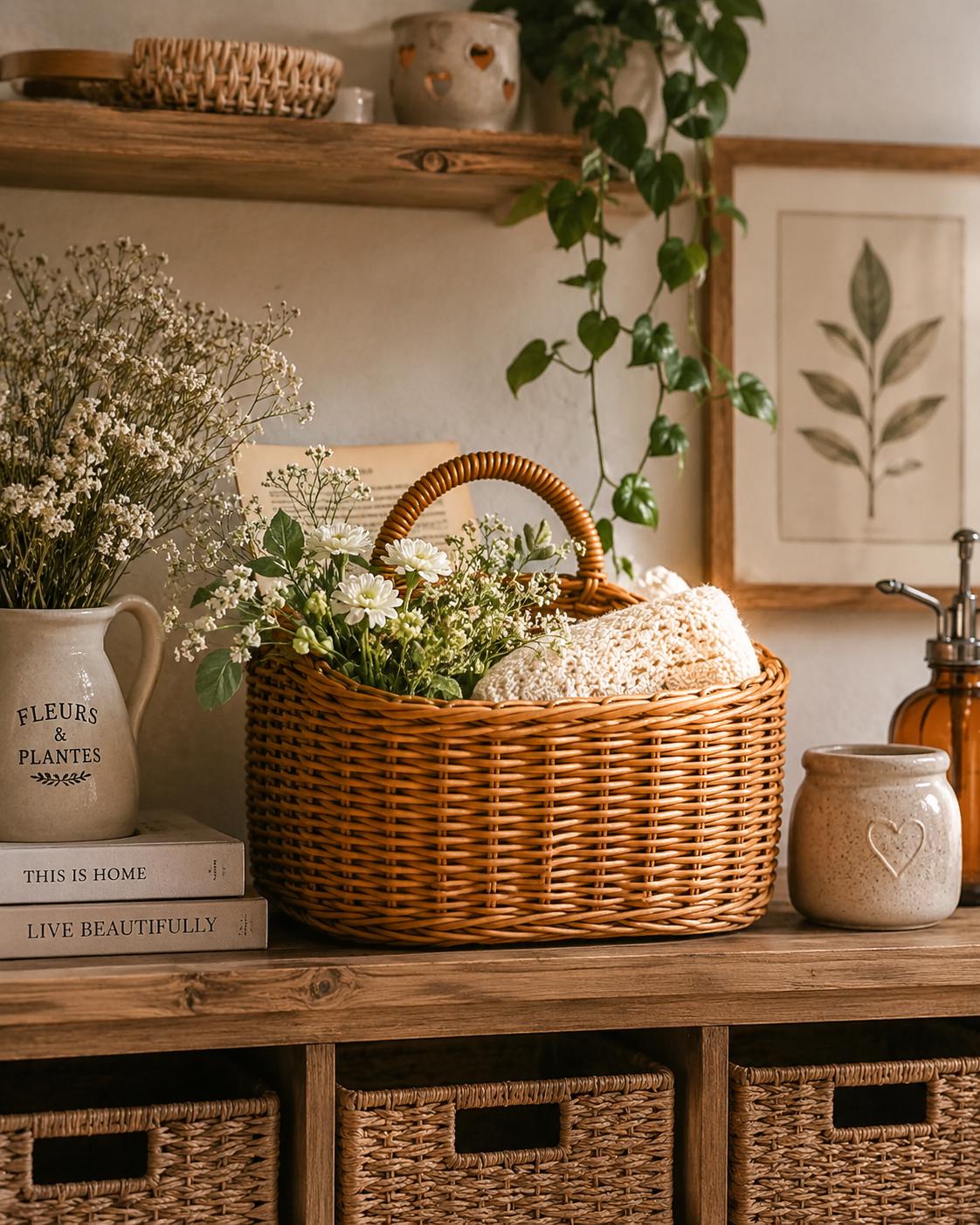 Vintage Fruit Basket - Etsy