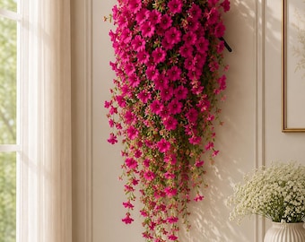 Artificial Hanging Yellow Flower Vine, Indoor Outdoor Wall Decor, Wedding Garden Hanging Floral Swag