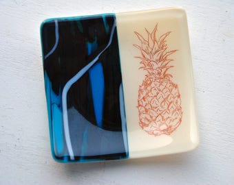 Pineapple Glass Dish/Plate