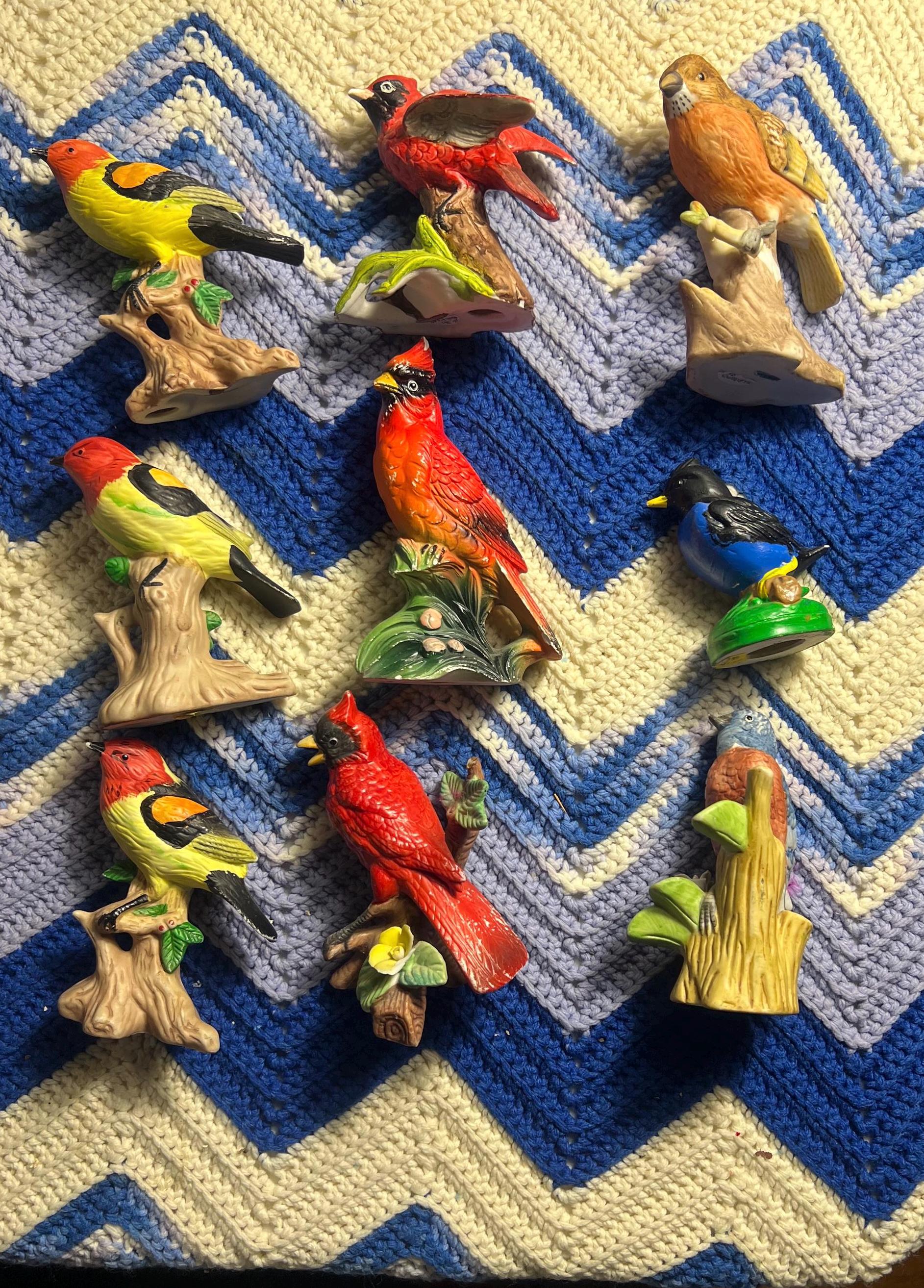 ショウジョウコウカンチョウとオウゴンヒワ ヴィンテージ ステンドグラス Art Goldfinch Japan - Etsy