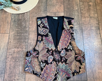 Vintage Leopard Print Vest, 90s Leopard Print Vest, Animal Print