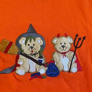 Y2K Halloween Sweater, Vintage Teddy Bear Halloween sweater, Pullover Halloween Sweater, Y2K Halloween Teacher Sweater, Halloween Sweatshirt image 6
