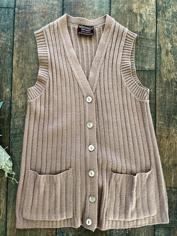 Vintage Knit Sweater Vest, Vintage Sweater Vest w… - image 3