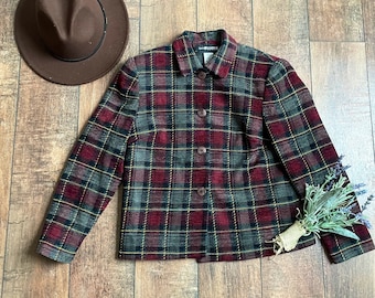90s Plaid Cotton Blazer: Retro Y2K Purple Suit Jacket - Adolfo - Etsy