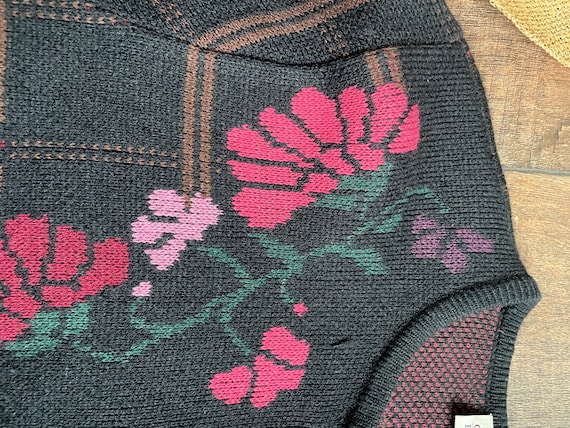 Vintage Floral Cardigan Sweater, 90s Vintage Card… - image 10