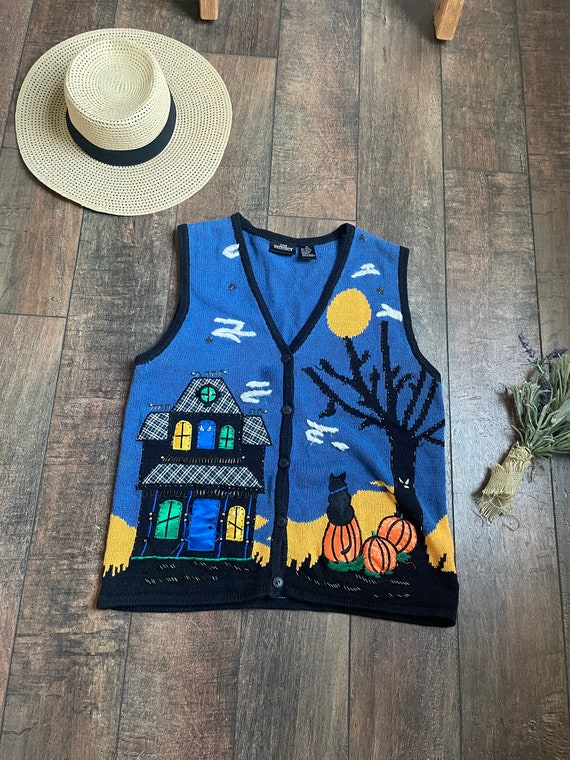 Halloween sweater vest best sale
