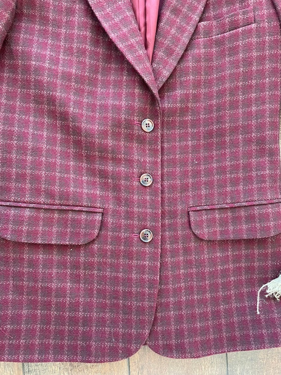 Vintage Plaid Eddie Bauer Blazer, Vintage 90s Edd… - image 6