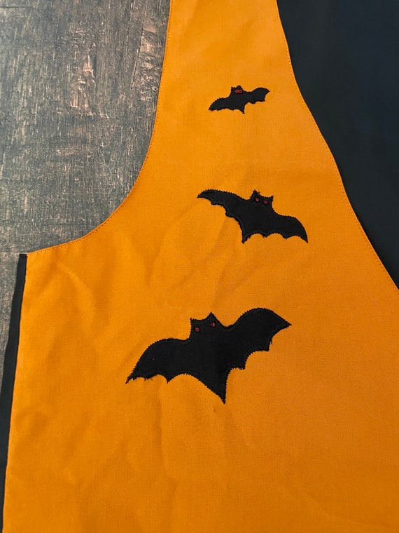 Vintage 90s Halloween Vest, Classy Bats Vest, Vin… - image 4