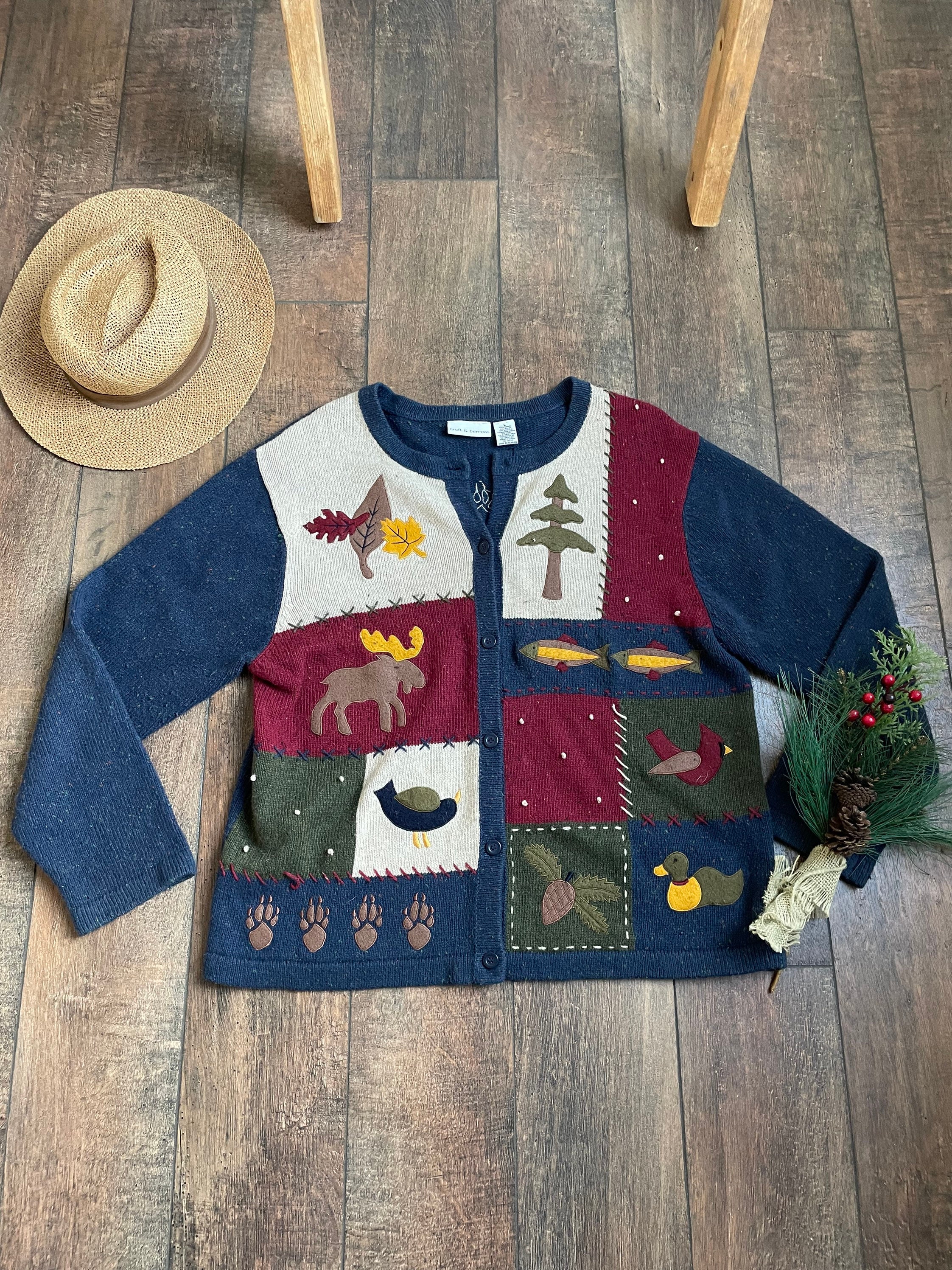 Moose Cardigan - Etsy