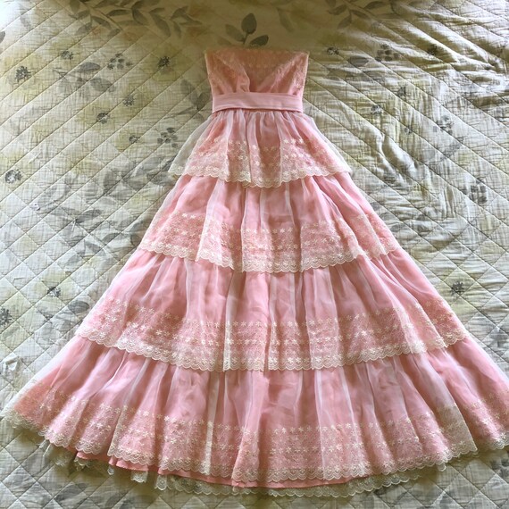 Vintage 1960s Formal Dress, 1960s Prom Dress, Vint