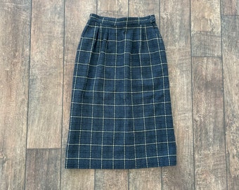 Vintage kerst geruite Tartan rok, vintage Pendleton rok, vintage Tartan geruite rok, vintage jaren '90 Pendleton geruite rok, Schotse Kerstmis