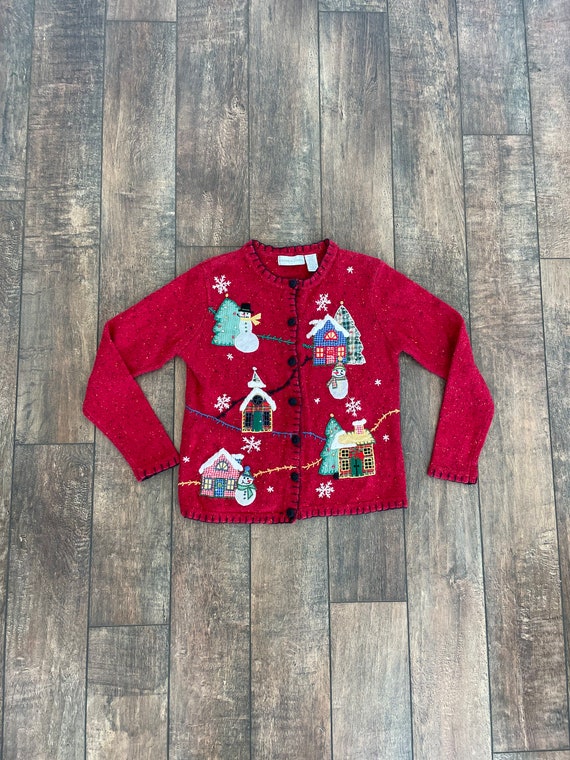 Vintage Christmas Cardigan Sweater 